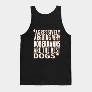 best cute doberman mix dog saying fan puppy Tank Top